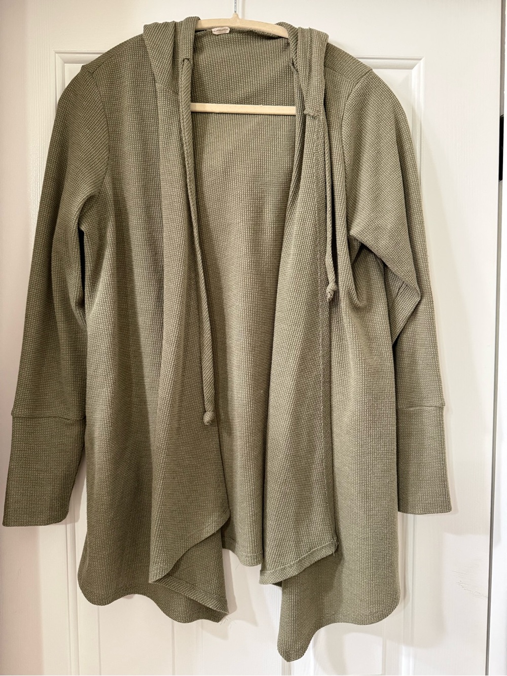 Old Navy Hooded Open-Front Cardigan Sweater - Olive